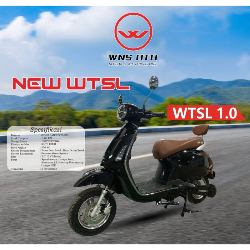 WNS OTO Motor Listrik WTSL 1.0 Vespa Elektrik