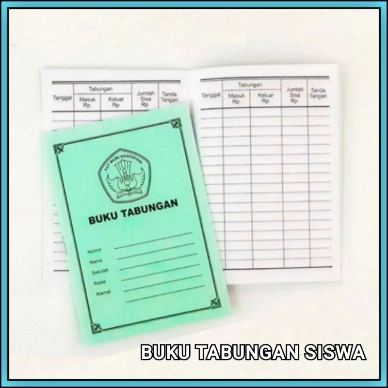 

1 Pcs Buku Tabungan Sekolah / Buku Tabungan Siswa