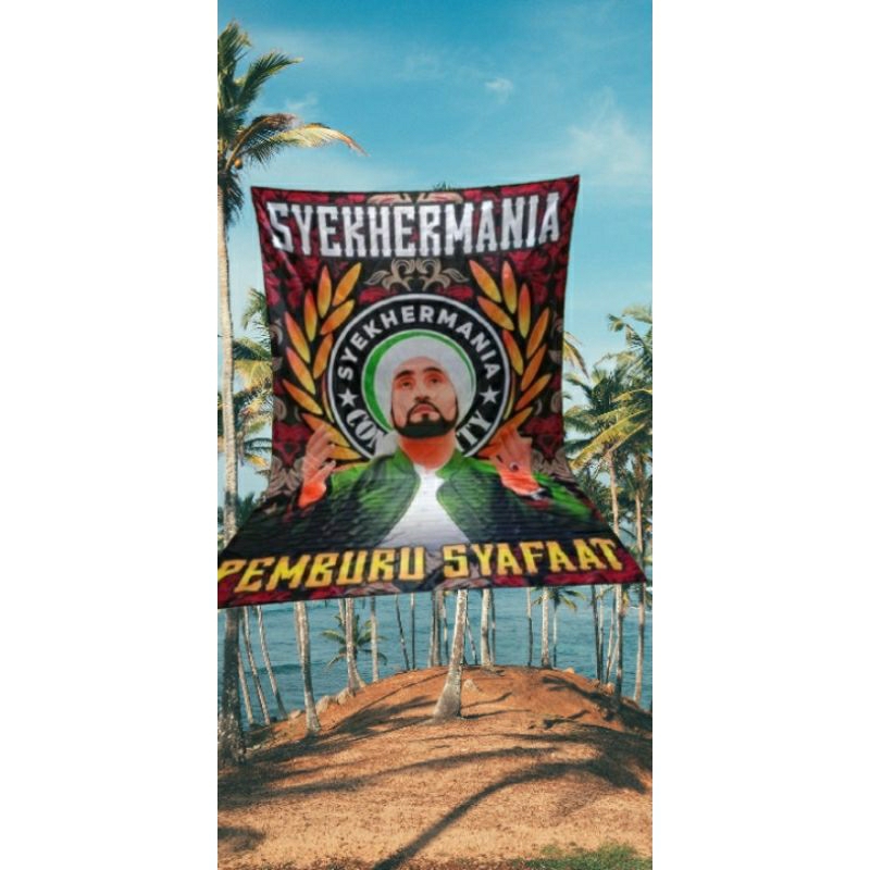 bendera/spanduk.syekhermania..pemburu syafa'at . 300x200cm