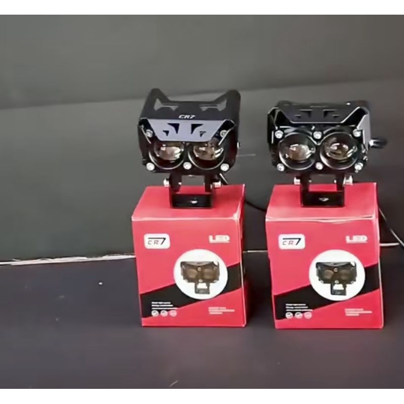 LAMPU TEMBAK 2 MATA SQL ORIGINAL CR7 LASER 2 WARNA