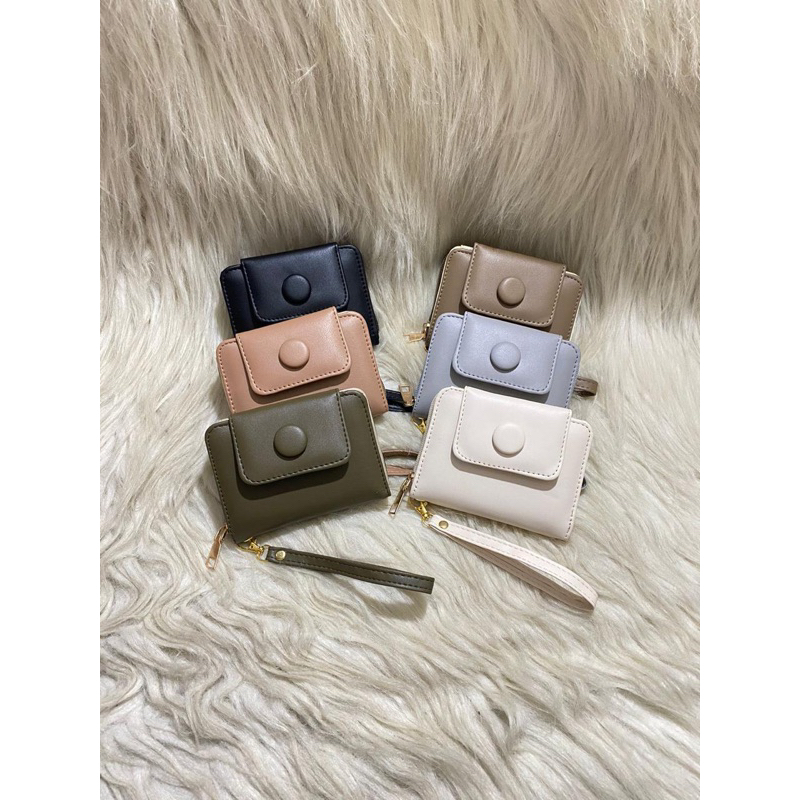 DOMPET LIPAT BUTTON CHELSEA DOMPET WANITA TERMURAH TERLENGKAP