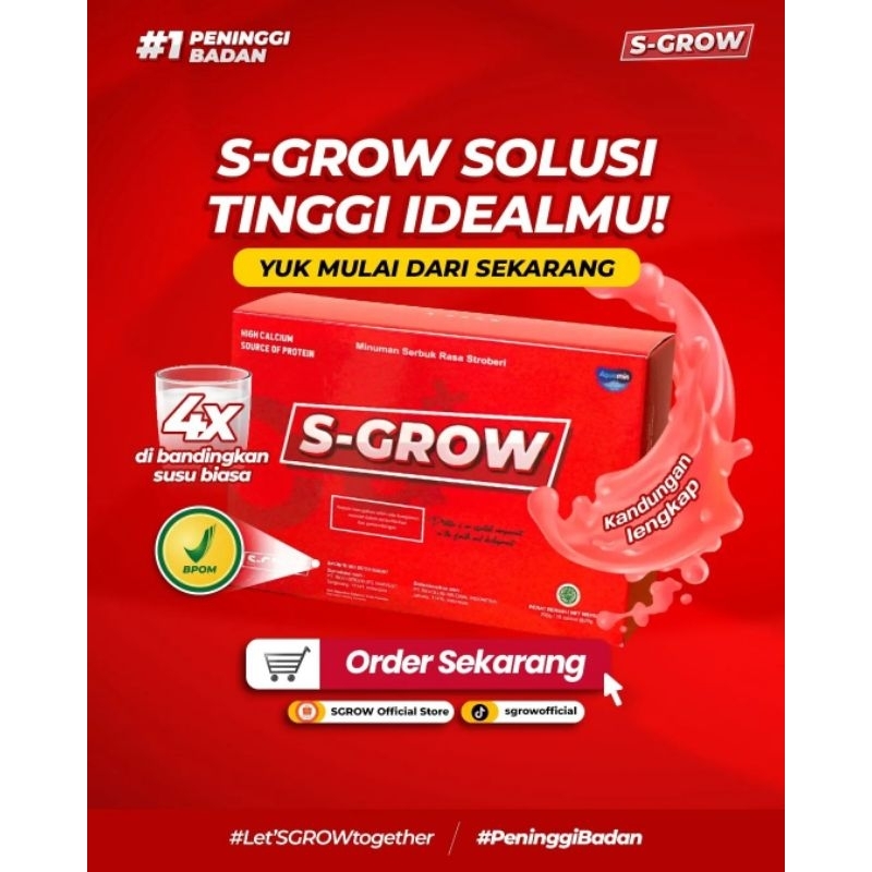 sgrow peninggi badan original
