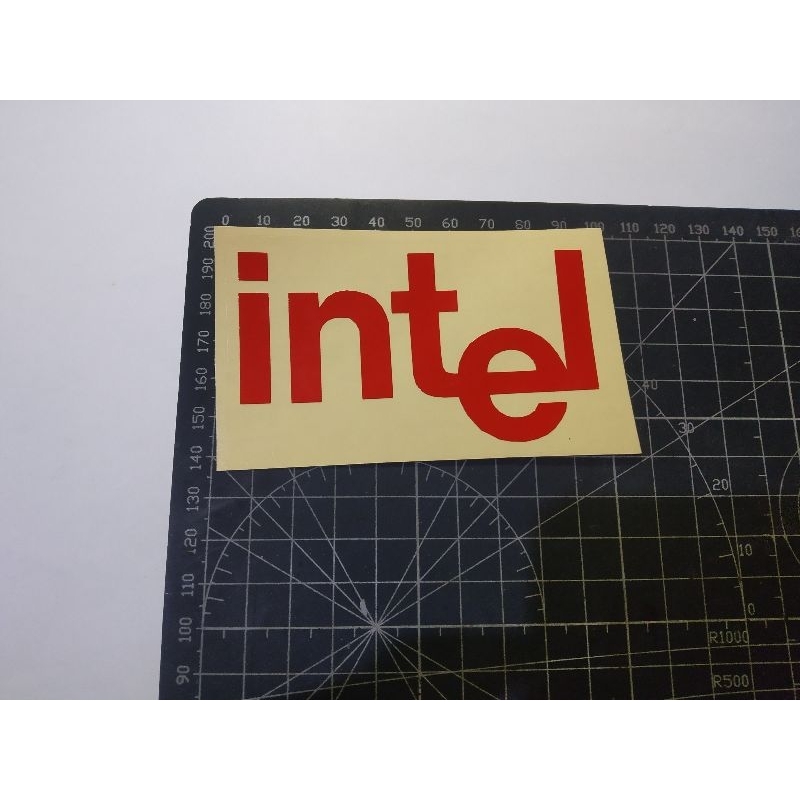 

cutting stiker intel
