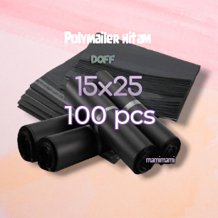 

Polymailer Hitam 15x25 HD doff 100lbr Plastik Packing Online Shop polimailer Murah