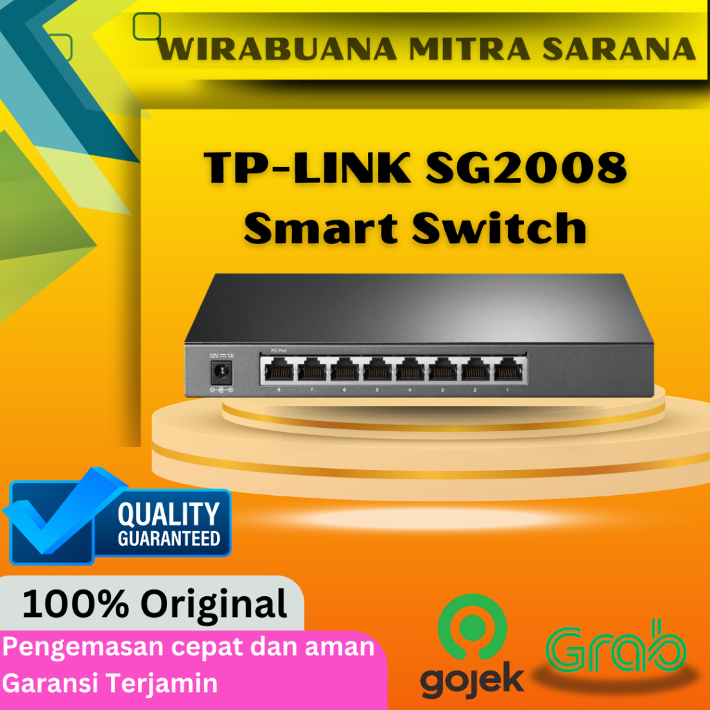 TPLINK SG2008 8-Port Gigabit Smart Switch