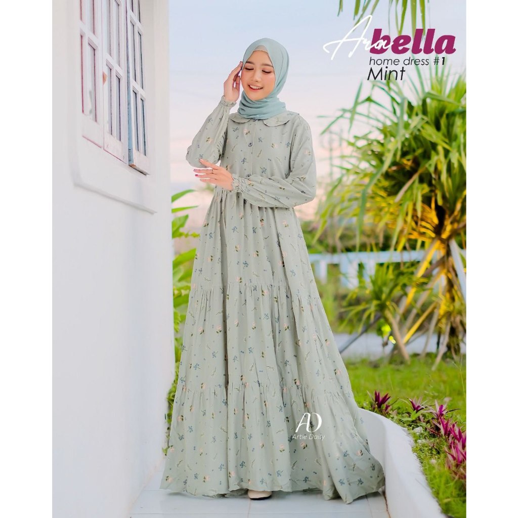 Dress Set .Dress Arabella Home Dress - Artie Daily (READY STOK)
