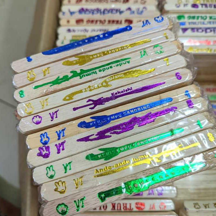 Mainan Stick Es Krim Kayu Sablon Isi 50 Pcs Stik Ice Cream Mainan Edukasi