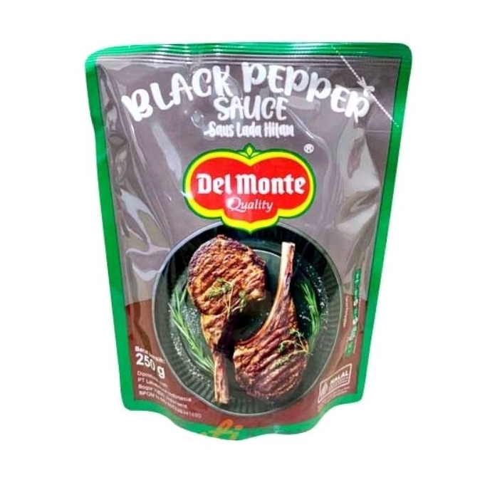 

Del Monte Delmonte Saus Black Pepper Lada Hitam 250gr