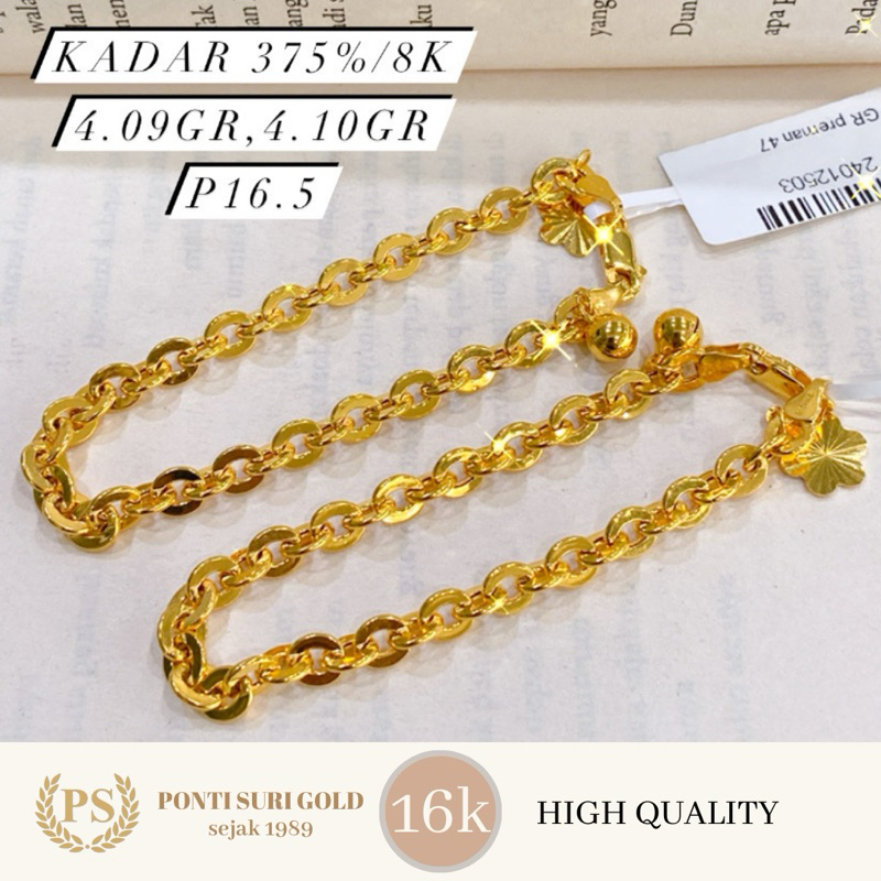 Gelang Preman Gold Bb 8k