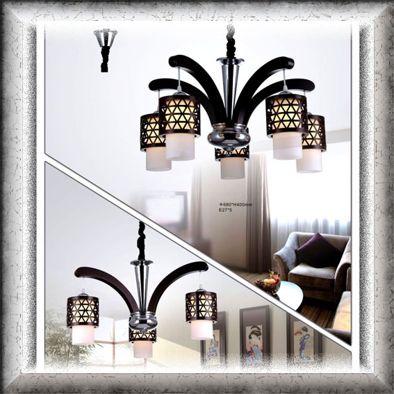 Lampu Hias Gantung Plafon Kap Kayu modern classic elegan minimalis lighting living dining table bed 