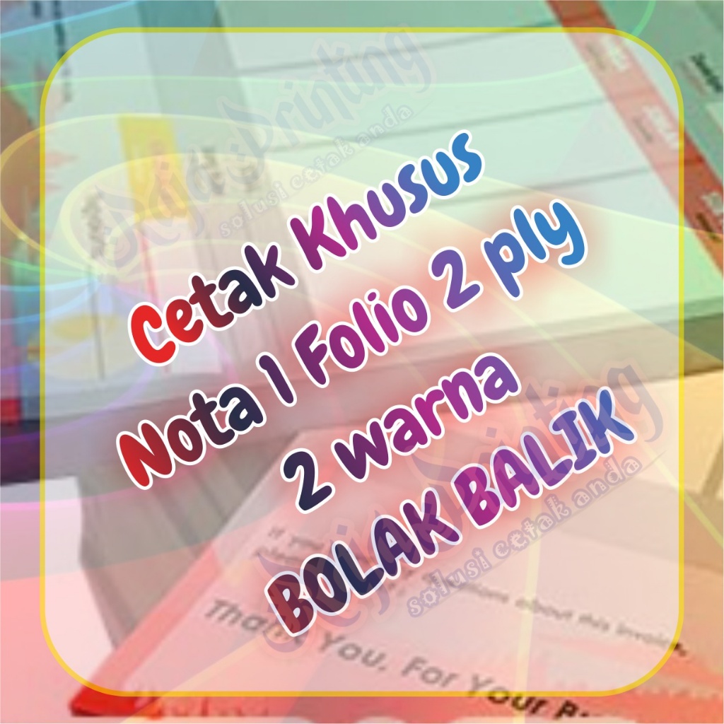 

Nota 1Folio 2Warna Bolak Balik