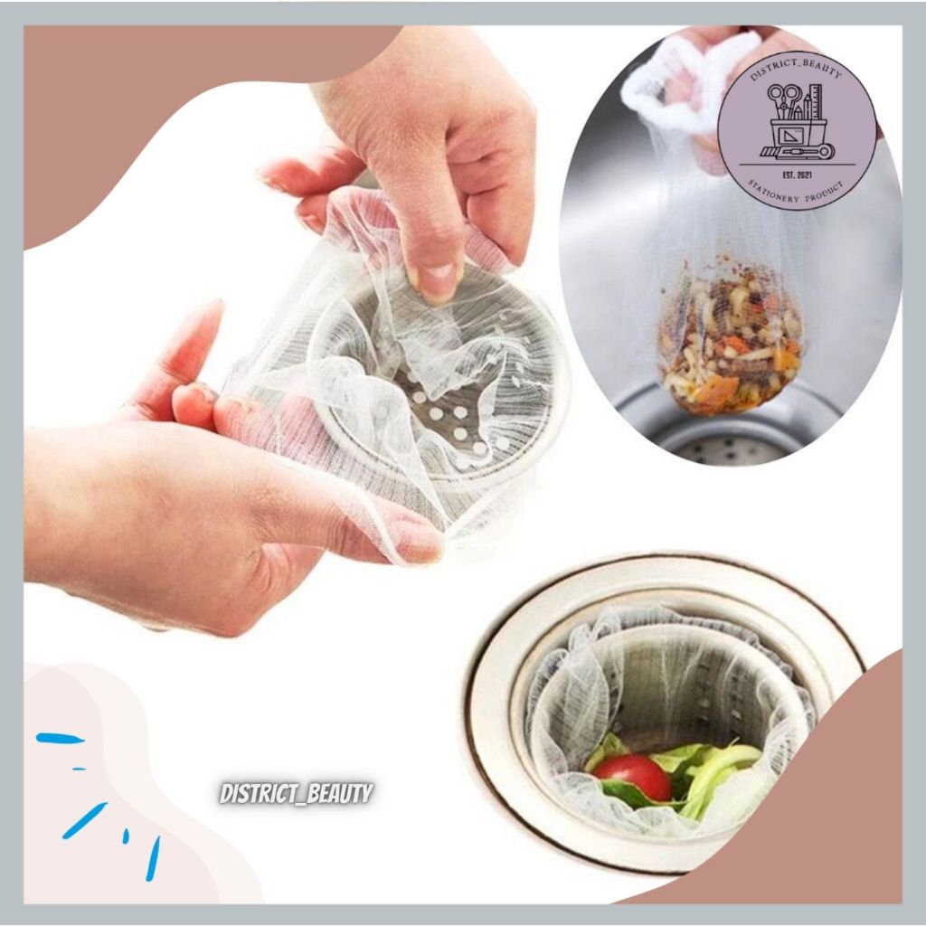 Saringan Wastafel Cuci Piring Filter Saringan Sisa Makanan Anti Mampet / Kain Jaring Jala Saringan Tempat Sampah Dapur