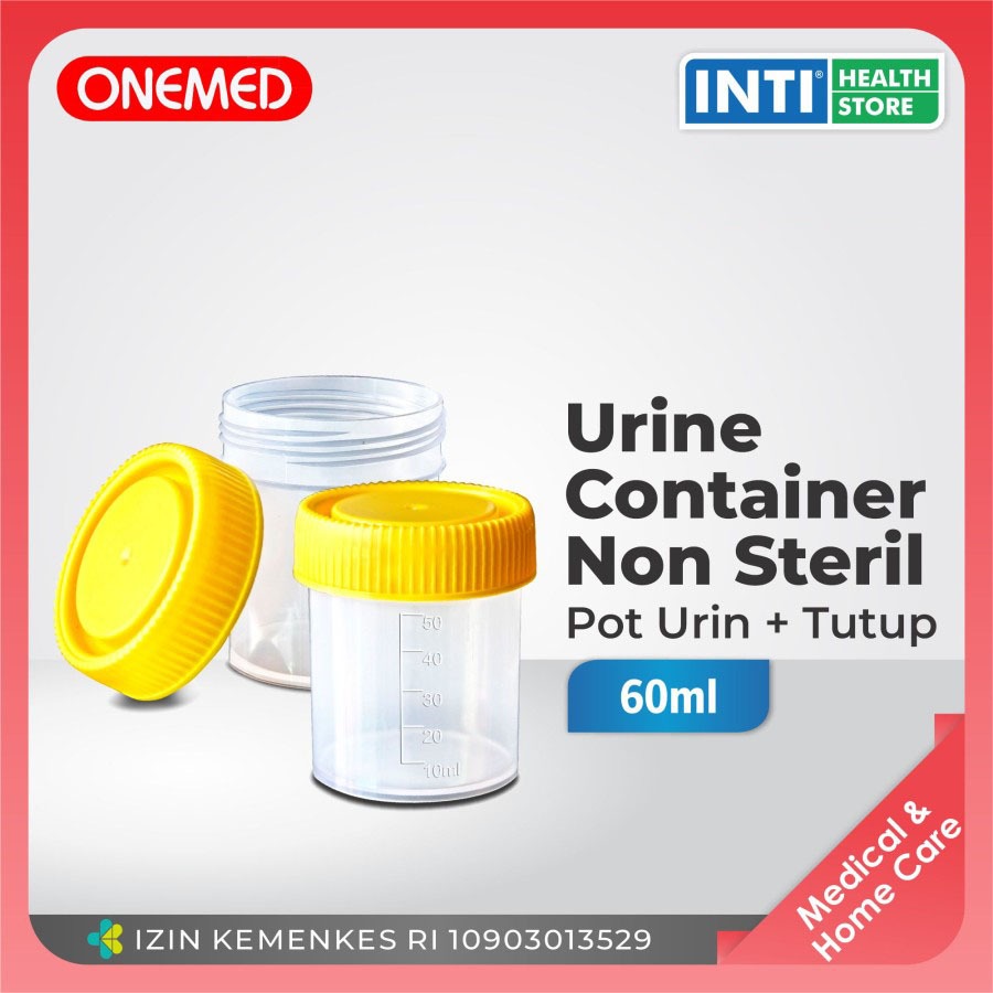 Onemed | Urine Container Non Steril OneMed 60 ml | Wadah / Pot Urine