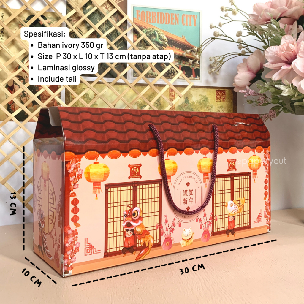 

Box Dus Kotak Toples Kue Bolu Cookies - 3 Jar Imlek