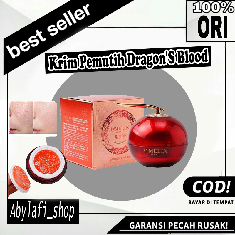 Krim Pemutih Dragon'S Blood Cream Original Omelin Dragon Blood Krim 50g Pemutih Pencerah Wajah Hasil