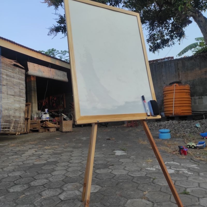 

Papan Tulis Putih Ukuran 60x80cm Bonus Spidol & penghapus