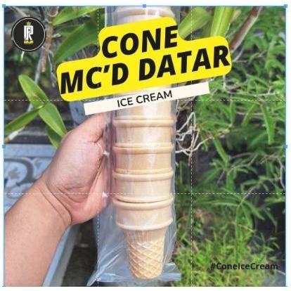 

Cone Ice Cream Es Krim Cone Datar 5,5 cm 1 pack 10 pcs