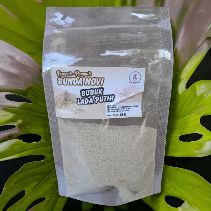 

Lada putih 50gram/Lada Hitam Bubuk/Merica Bubuk/Lada Bubuk/Bumbu Dapur