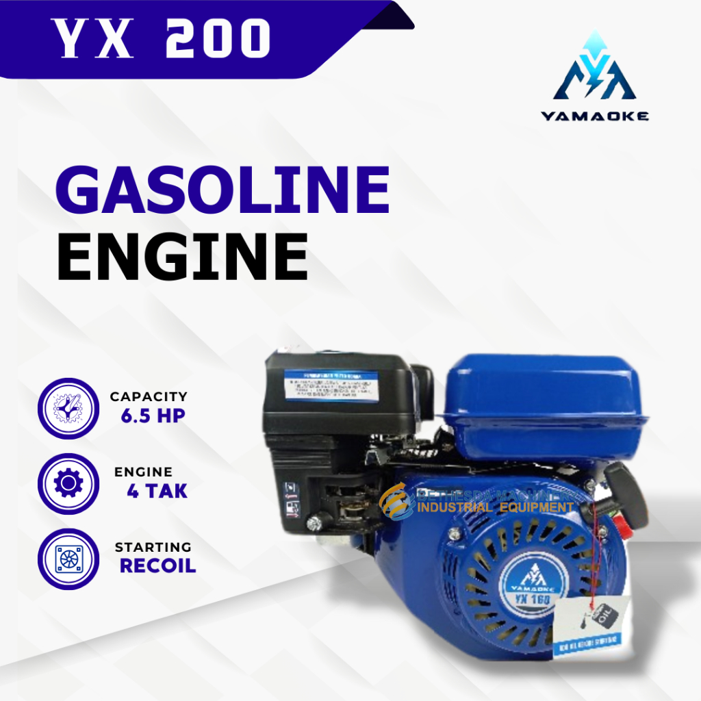 Mesin Penggerak Bensin YX200 6.5 HP - 6,5Pk YX 200