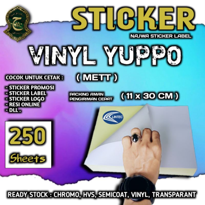 

STICKER YUPPO ISI 250 LEMBAR