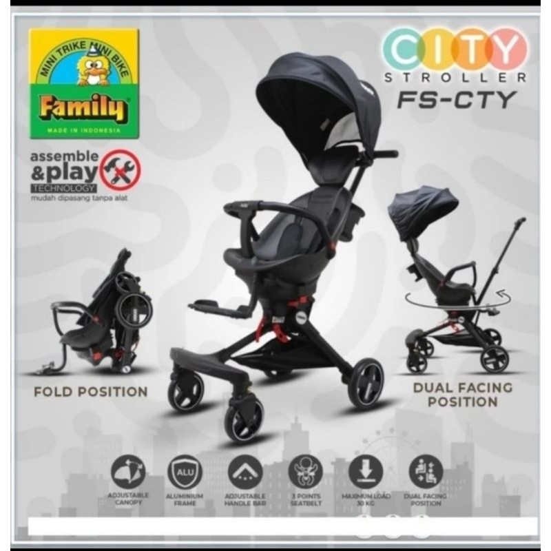 Kereta Dorong Bayi Stroller Family City