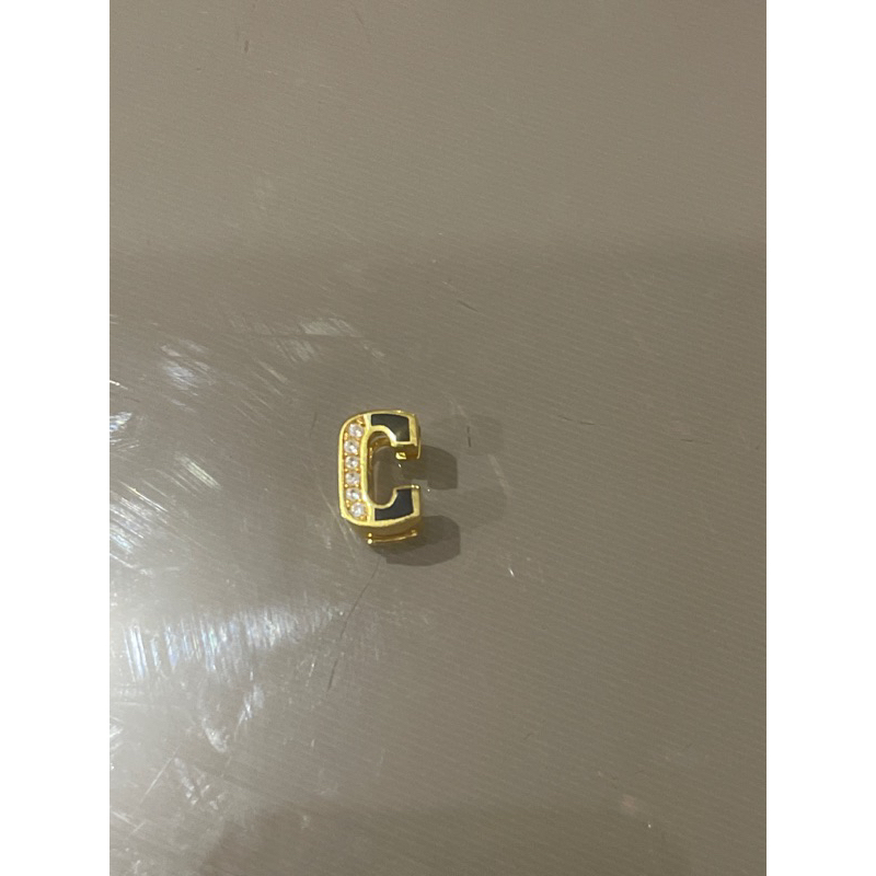 Liontin emas asli kadar 875 huruf c hadiah ultah