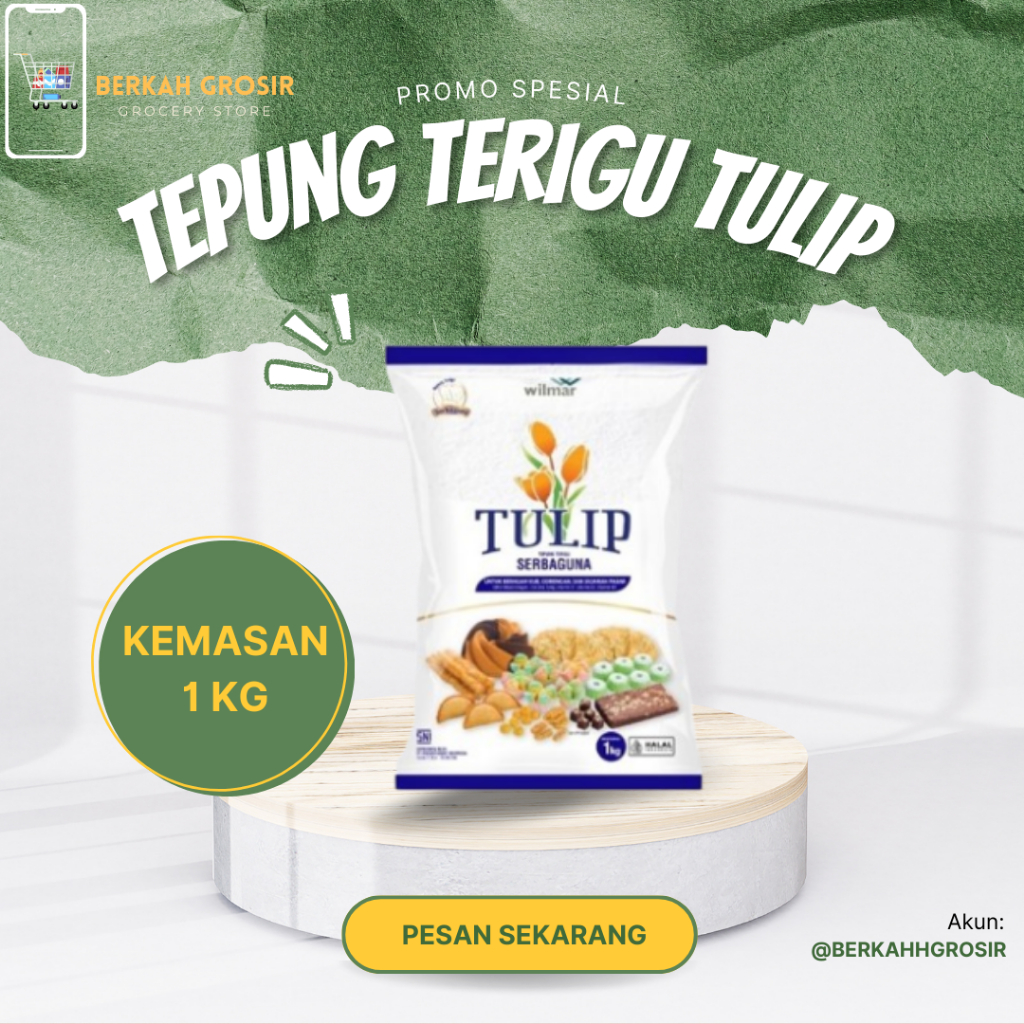 

TEPUNG TERIGU TULIP 1KG