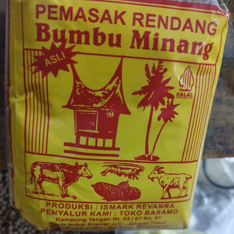 

bumbu Minang rendang