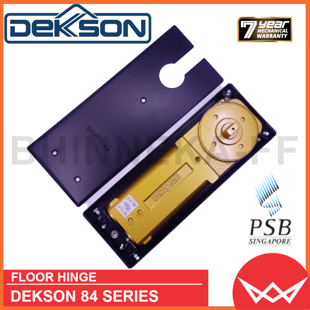 FLOOR HINGE DEKSON 84 + STANG MATT BLACK