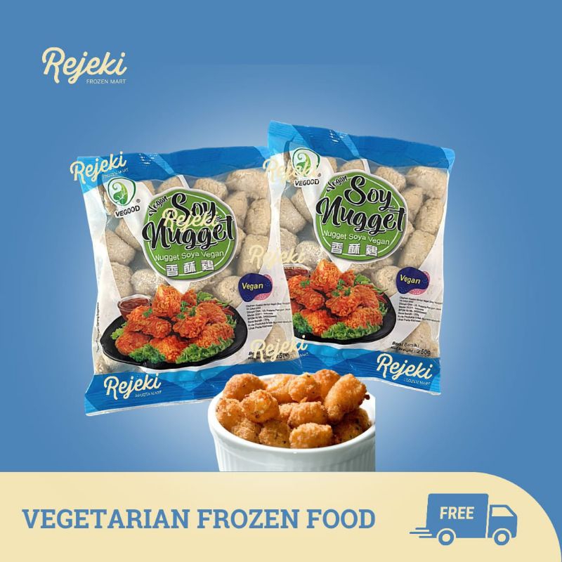 

Vegood Soy Nugget 250gr & Naget Ayam Vegetarian 450gr - Rejeki Frozen Mart