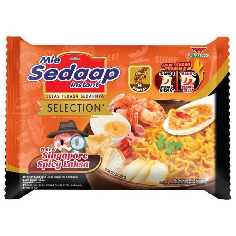 

Sedaap Mie Instan Singapore Spicy Laksa 83 gr