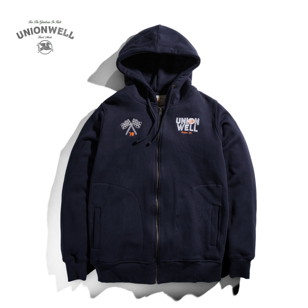 Unionwell Hoodie Pits Hoodie Zipper Navy