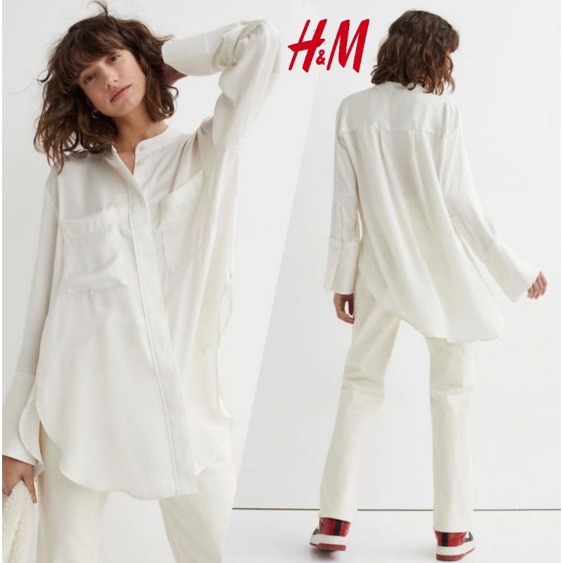 H*M Satin Tunic/Blouse Wanita/Atasan Wanita/Blouse Satin/Tunic