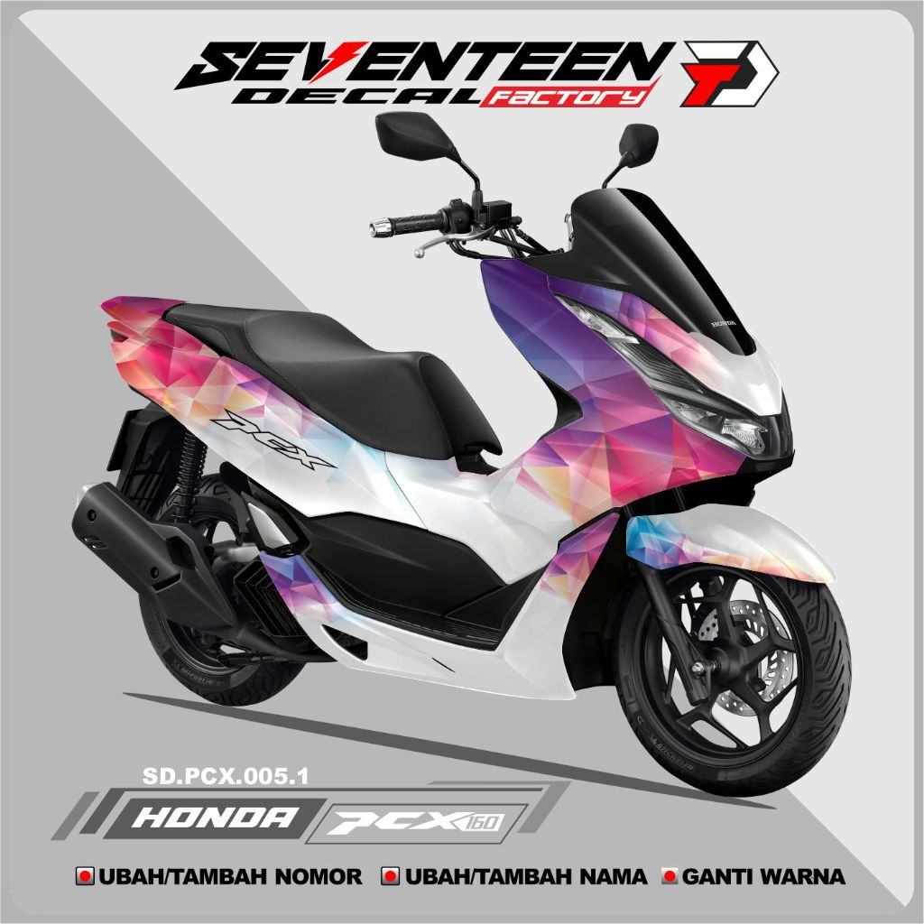 Decal Stiker PCX 160  full Body  Stiker full Body Motor PCX 160 2021 - 2023 New