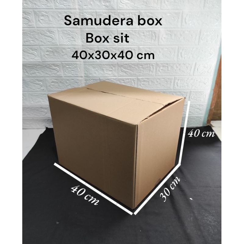 

kardus karton box besar uk 40x30x40 cm... ST sheet singgle wall polos