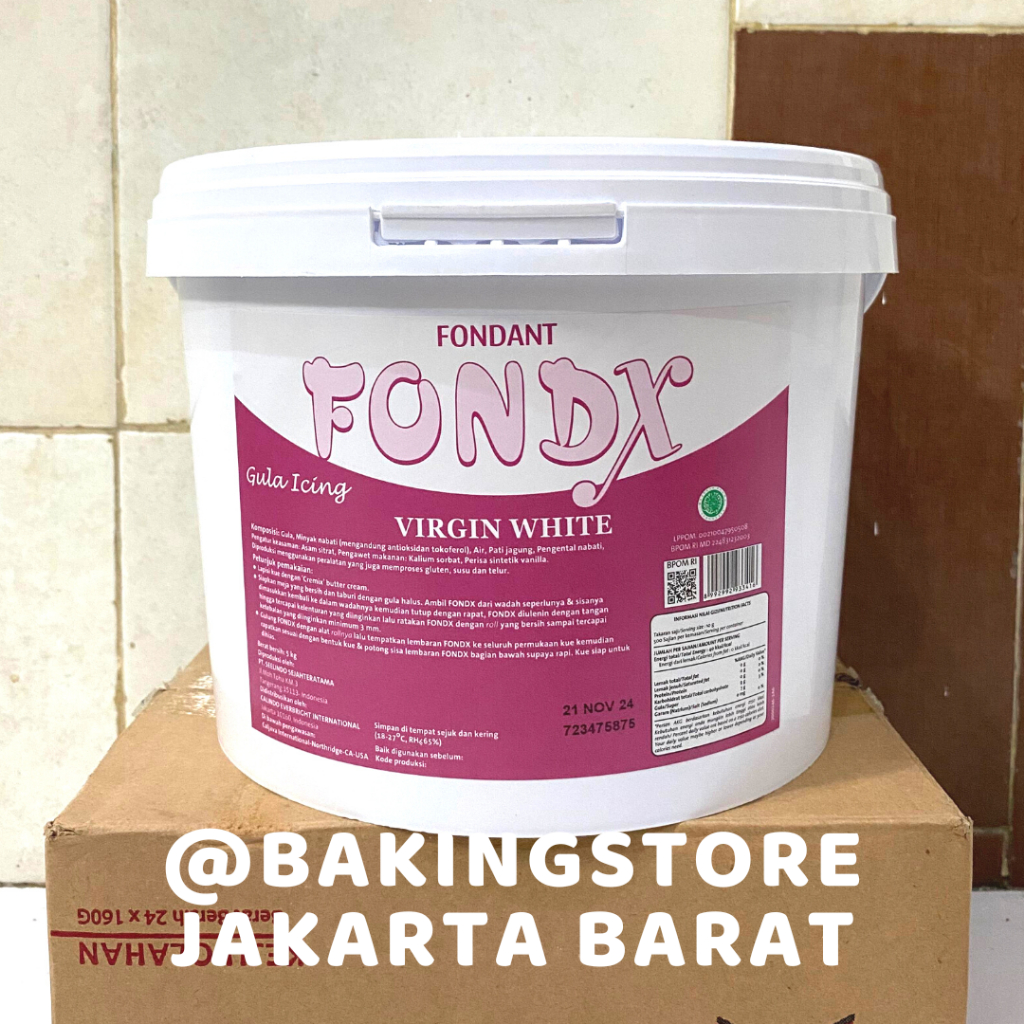 

Fondx Fondant Virgin White Vanilla 5 kg HALAL