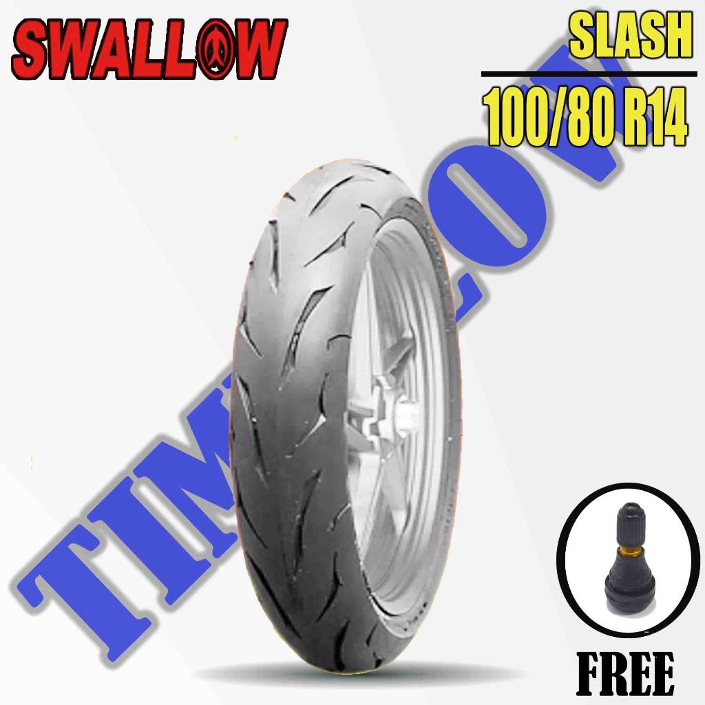 Ban Motor Matic SWALLOW SLASH 100/80 Ring 14 Tubeless