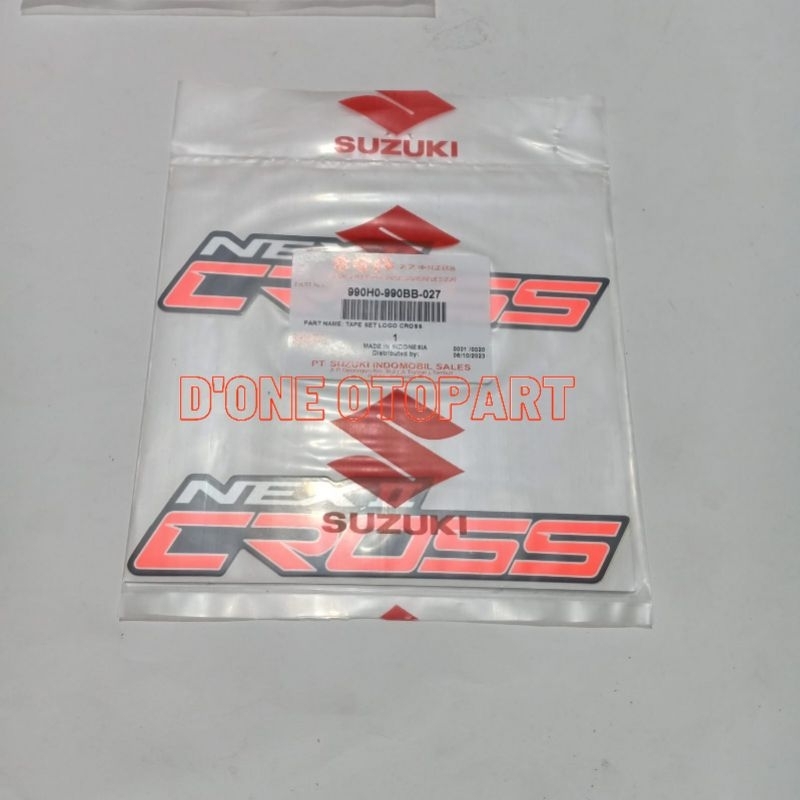 Stiker Logo NEX CROSS Suzuki Nex II Original SGP