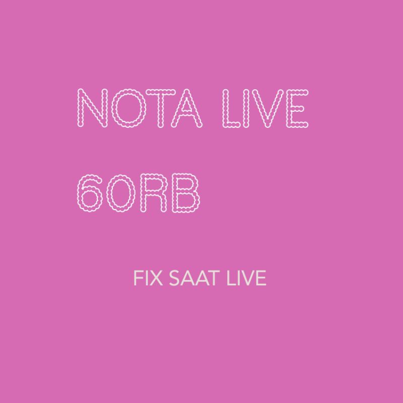 Nota Live Tas 60ribu