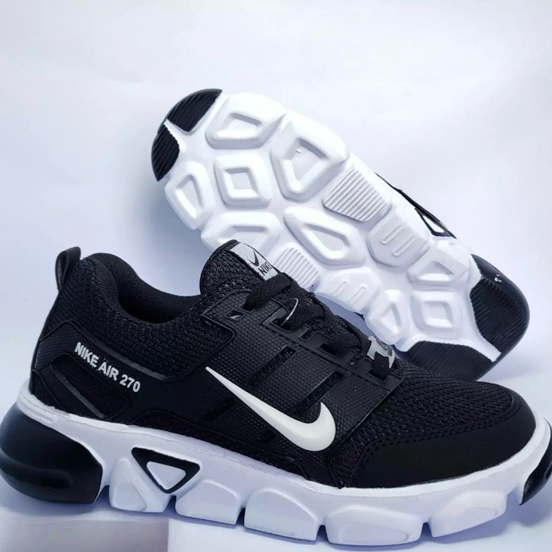 PROMO  SEPATU SNEAKERS KETS SEKOLAH OLAHRAGA HITAM POLOS FULL BLACK PRIA WANITA COWOK CEWEK LAKI LAK