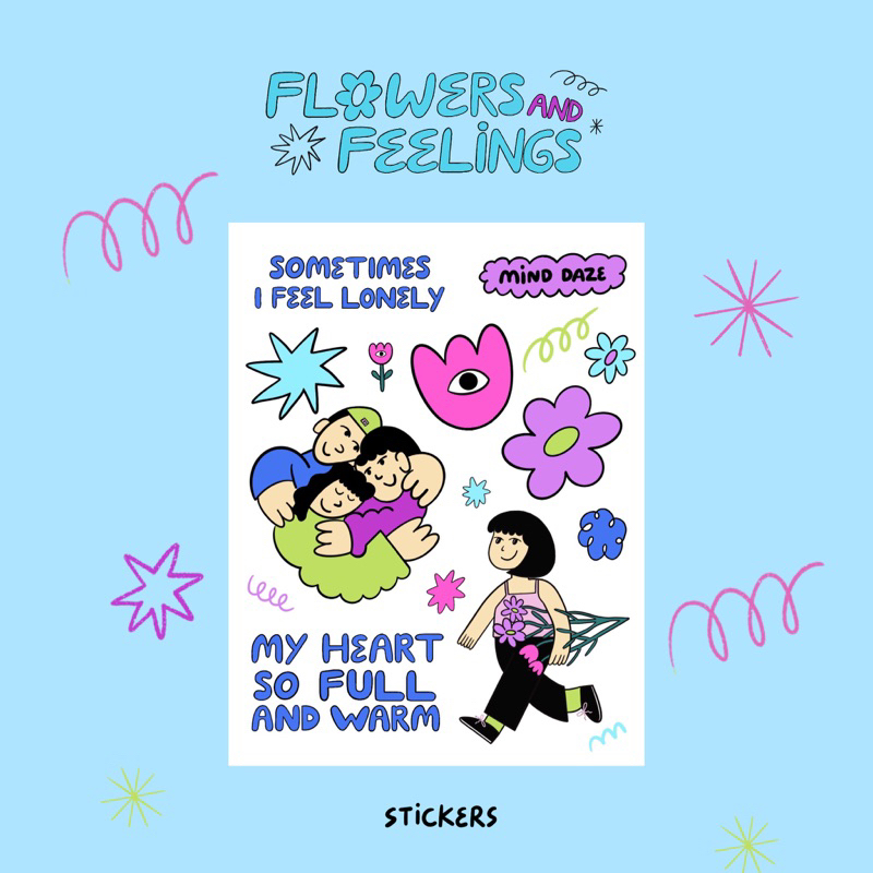 

Flowers and Feelings Stickers