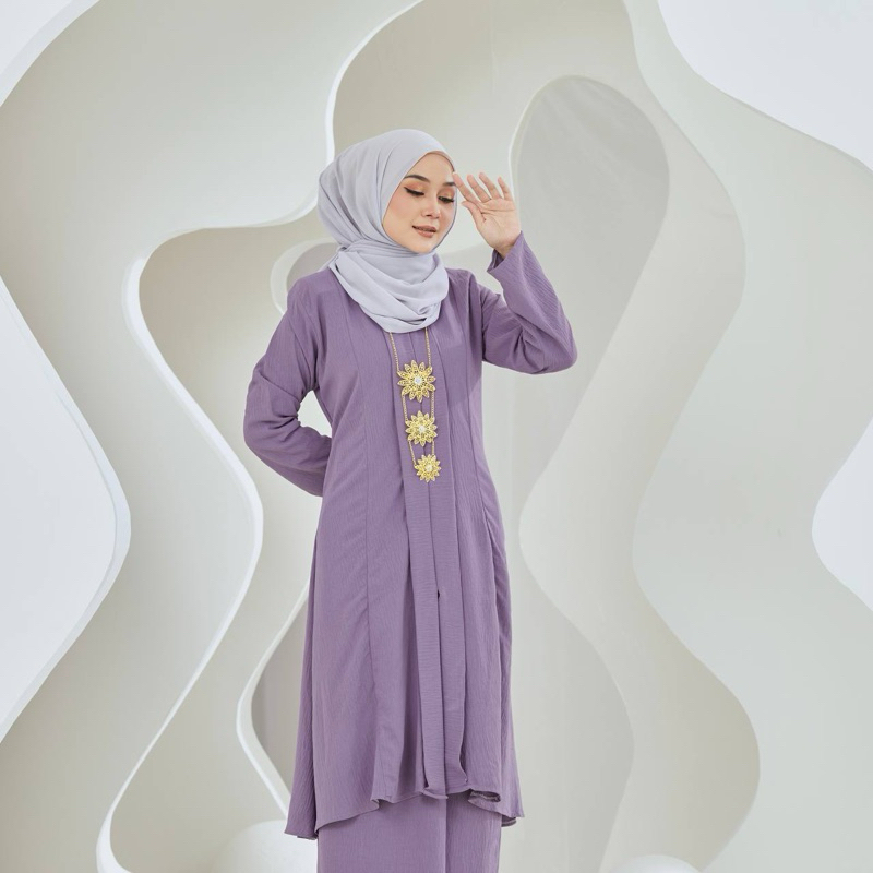 (PRE ORDER) BAJU KURUNG KEBAYA LABUH KLASIK - TIDAK TERMASUK KALUNG