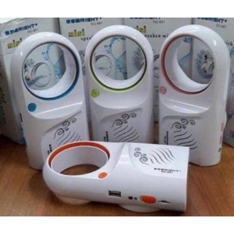 Speaker Mini plus Kipas SS BRIGHT SG - 881