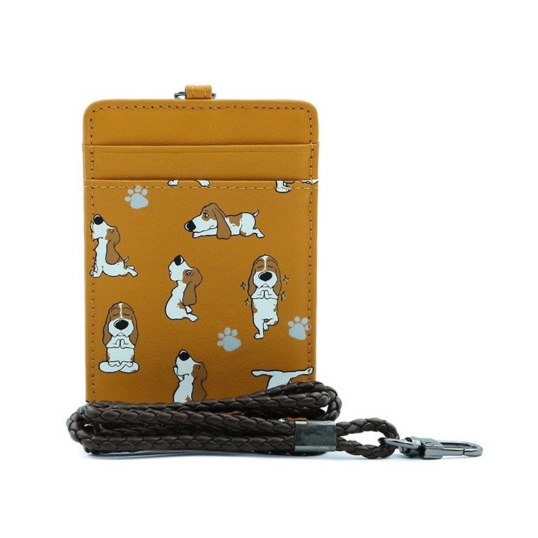 

HUSH PUPPIES - Bernard ID TAG / Name Tag Holder / KULIT ASLI - YELLOW