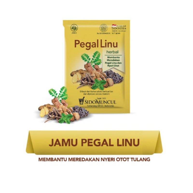 

JAMU PEGAL LINU Pack ( 10 sachet )