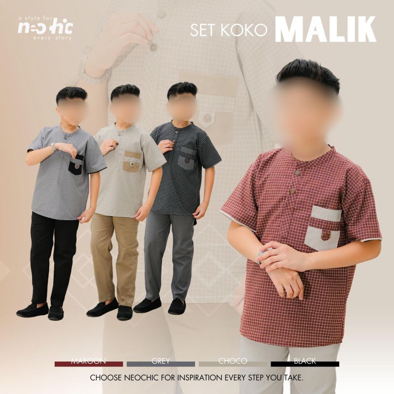 Baju Koko Setelan Celana MALIK Anak & Remaja