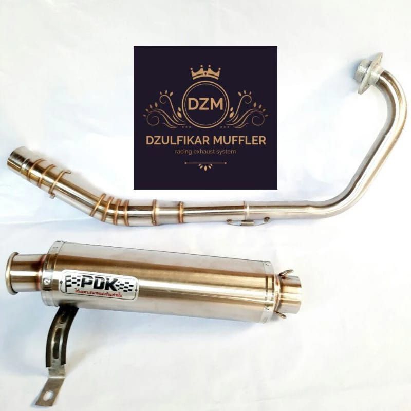 knalpot pdk pnp satria Fu Vixion Jupiter MX king Sonic CBR GSX bison MP Versa Tiger pdk bulat ujung 