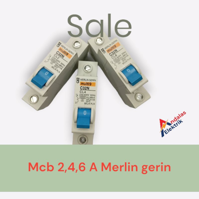 MCB 1 PHASE - MCB 2,4,6,10 A - MCB multi9 - MCB MERLIN GERIN