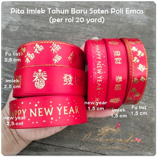 

IMLK-352 : Pita Imlek Tahun Baru Saten Poli Emas (per rol 20 yard)