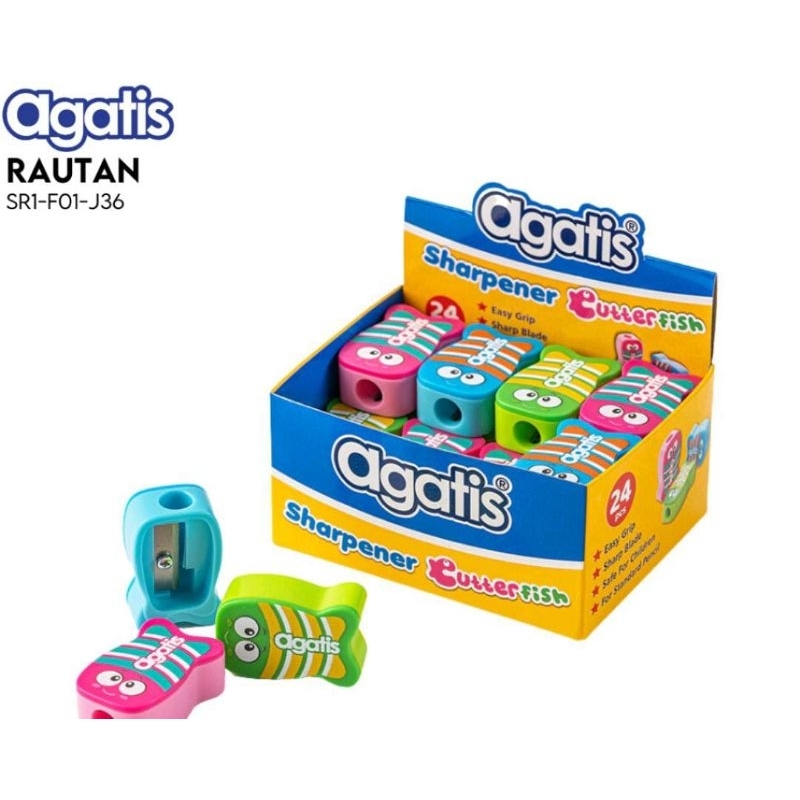 

Rautan Serutan Sharpener Pensil AGATIS F01 F02